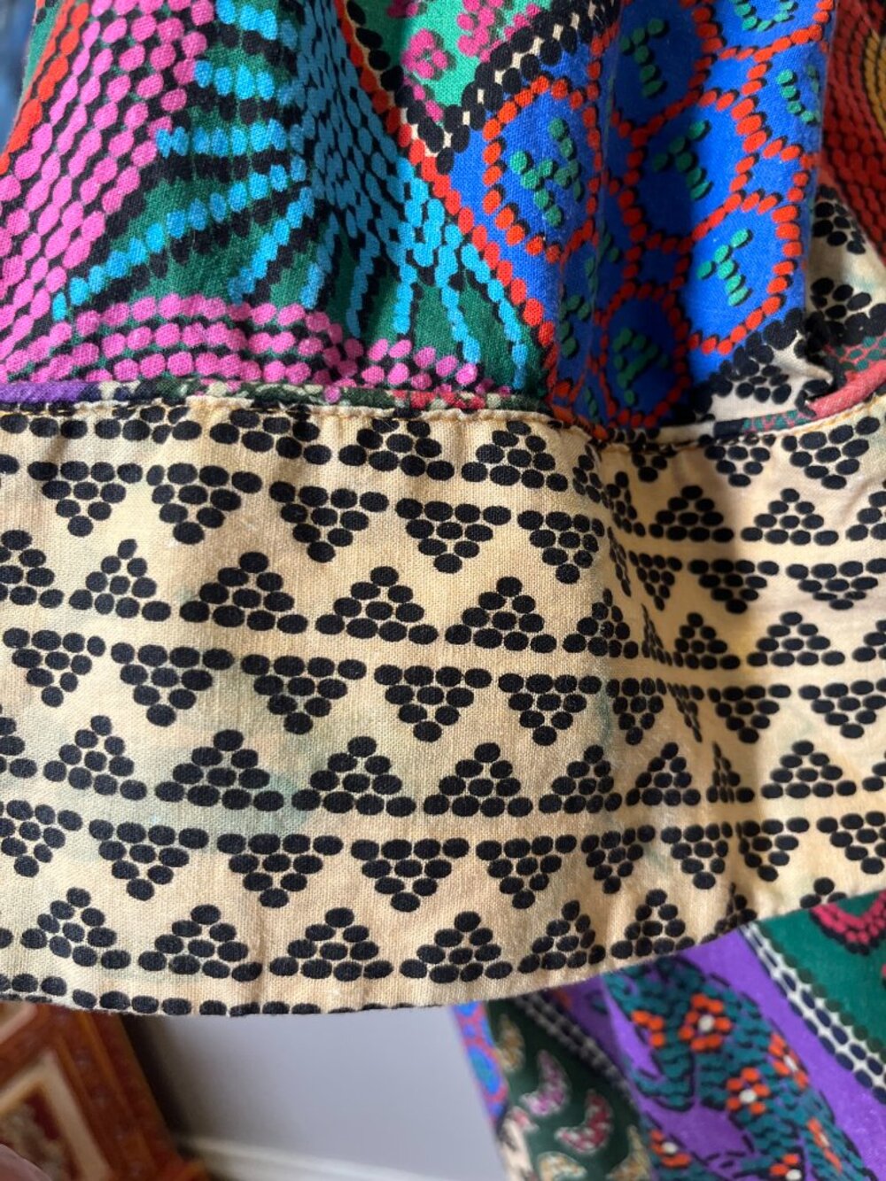 Farm Rio Dotted Patch Scarf Midi Dress Amazonia Tropicool Resort Collection - Picture 12 of 15